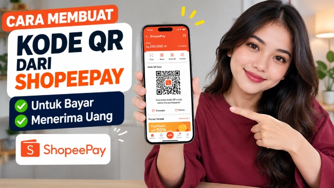 Cara Membuat Kode QR dari ShopeePay untuk Bayar dan Menerima Uang