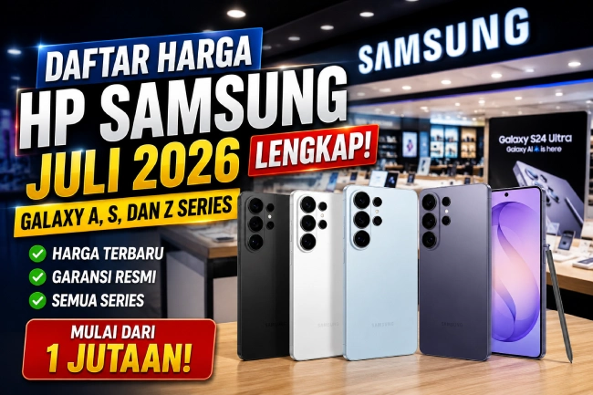 Daftar Harga HP Samsung Juli 2026 Lengkap, Galaxy A, S, dan Z Series